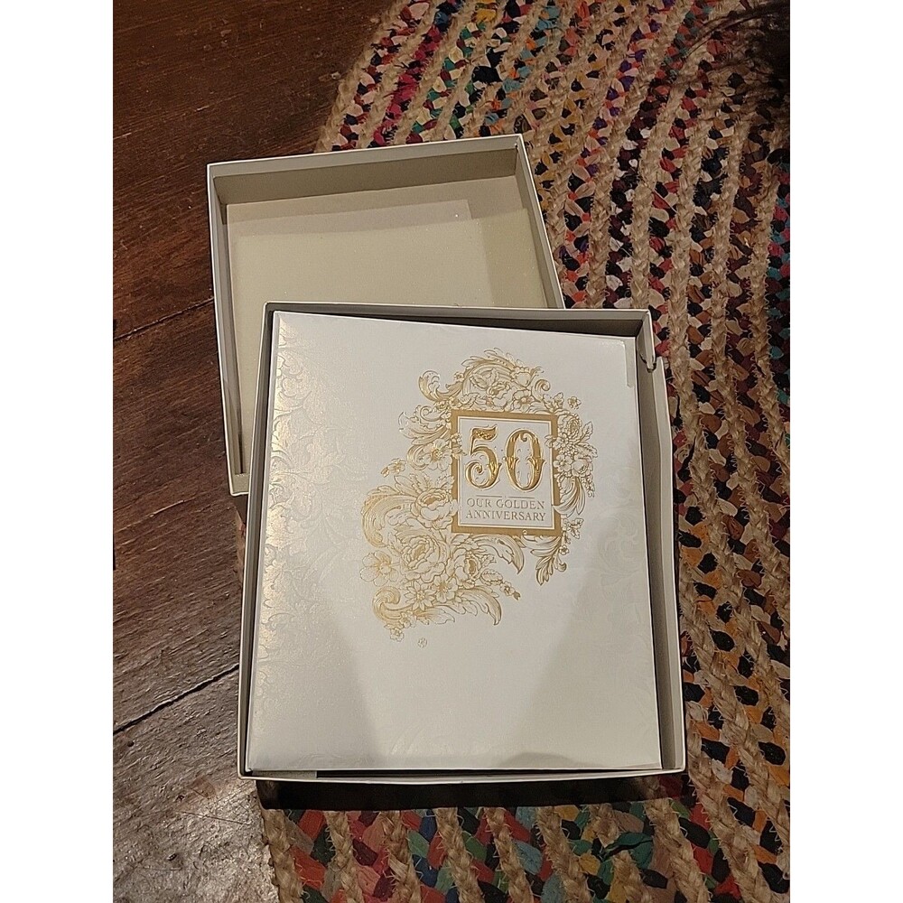 50th Anniversary Keepsake Album New Hallmark Refillable Party Vtg Memories Photo